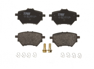 Купить GDB2036 TRW Тормозные колодки задние Пежо 308 (1.2, 1.6, 2.0) без датчика износа